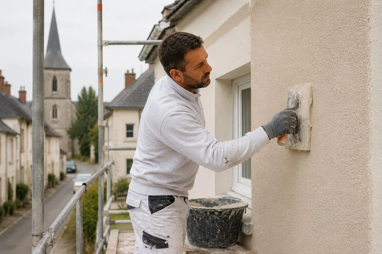 Prix d'un crépi extérieur pour une maison de 100 m² à Orléans